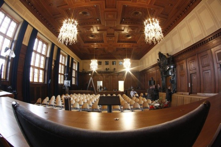 Court room 600 of historical Nuremberg trials is pictured in Nuremberg 