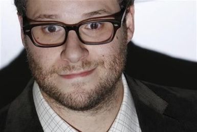 Actor Seth Rogen arrives for the European premiere of ''50/50'' during the BFI London Film Festival at Leicester Square in London