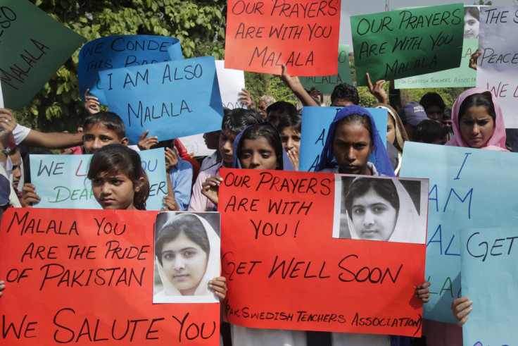Malala supporters Oct 2012