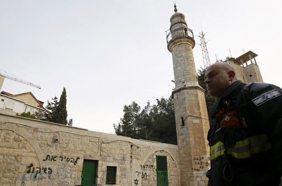 Arsonists Vandalize Jerusalem Mosque