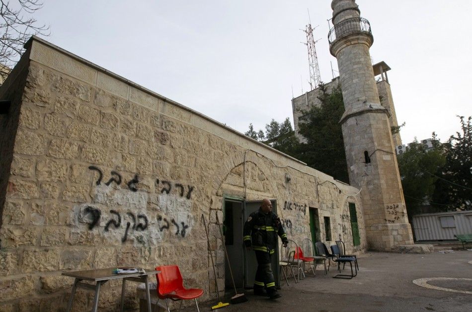 Arsonists Vandalize Jerusalem Mosque