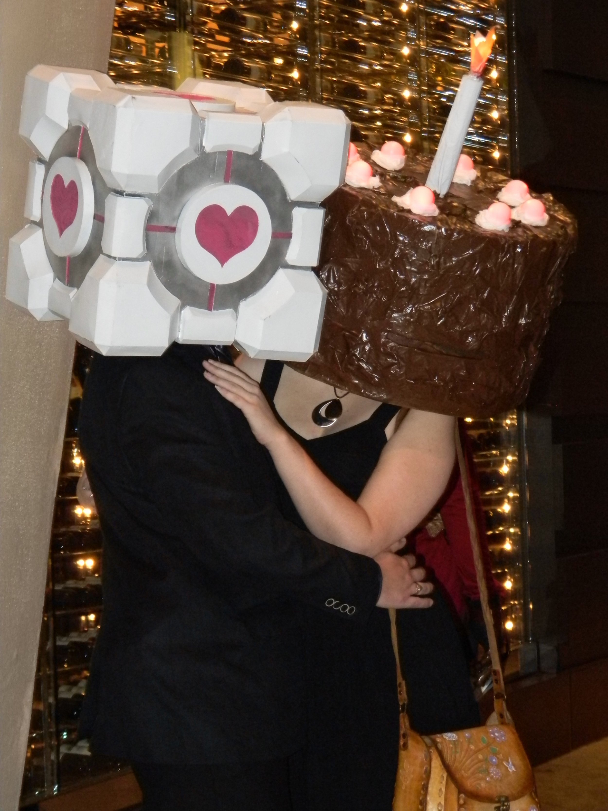 Companion Cube and Cake from Portal