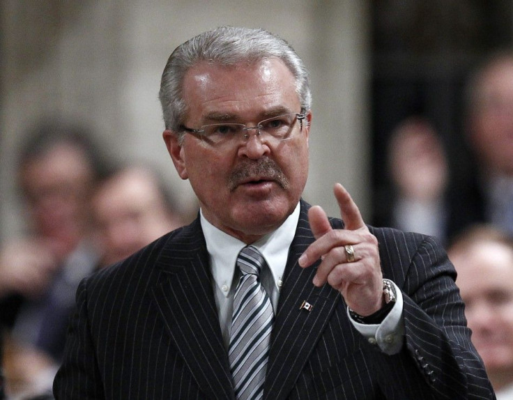 Canada's Agriculture Minister Ritz speaks in the House of Commons in Ottawa