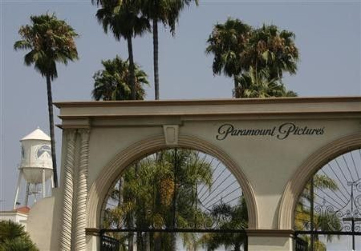 The main gate to Paramount Pictures Studios is pictured in Los Angeles, California
