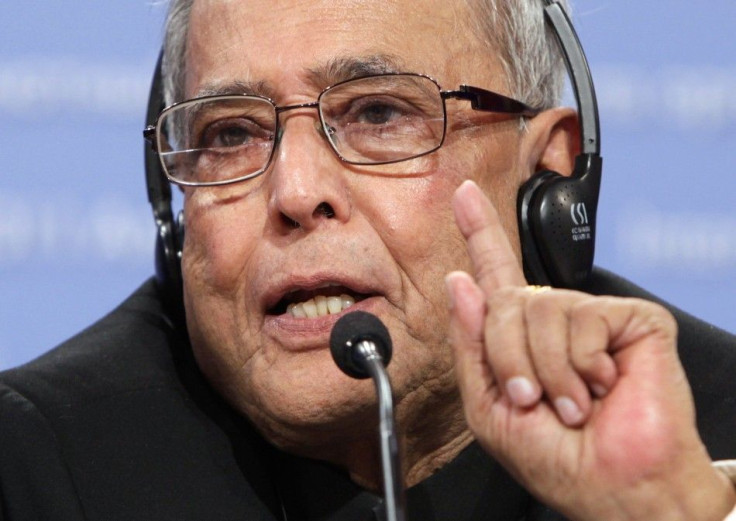 India's Finance Minister Pranab Mukherjee 