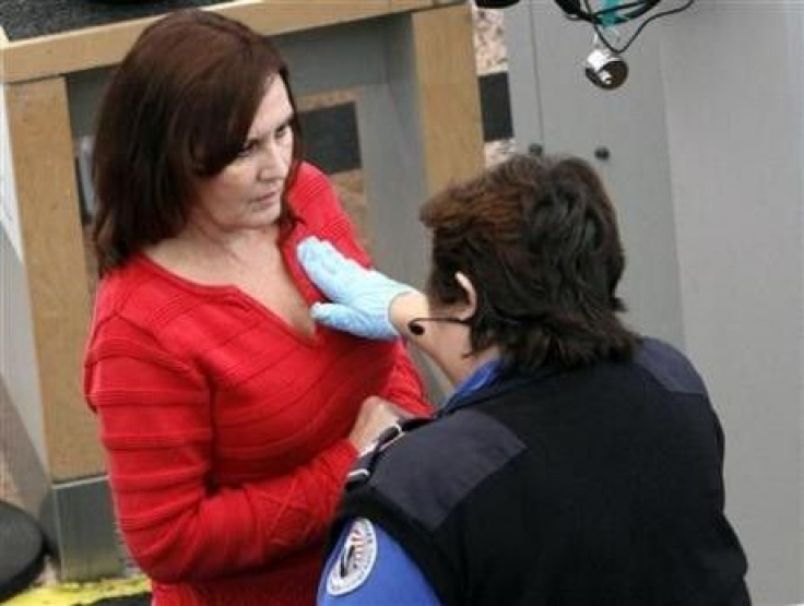 Patdown search at Denver International Airport