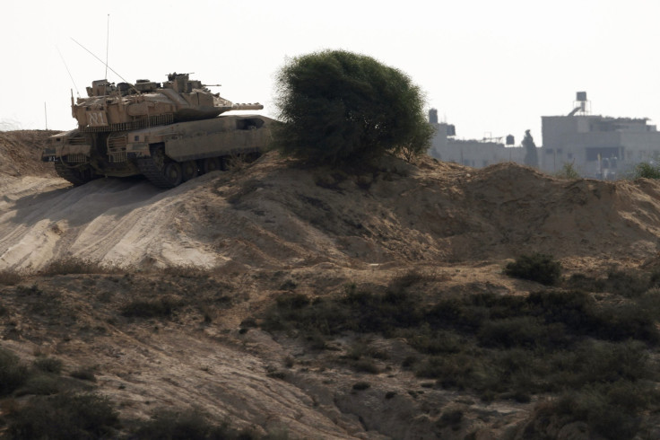 Israeli Tank On Gaza Border
