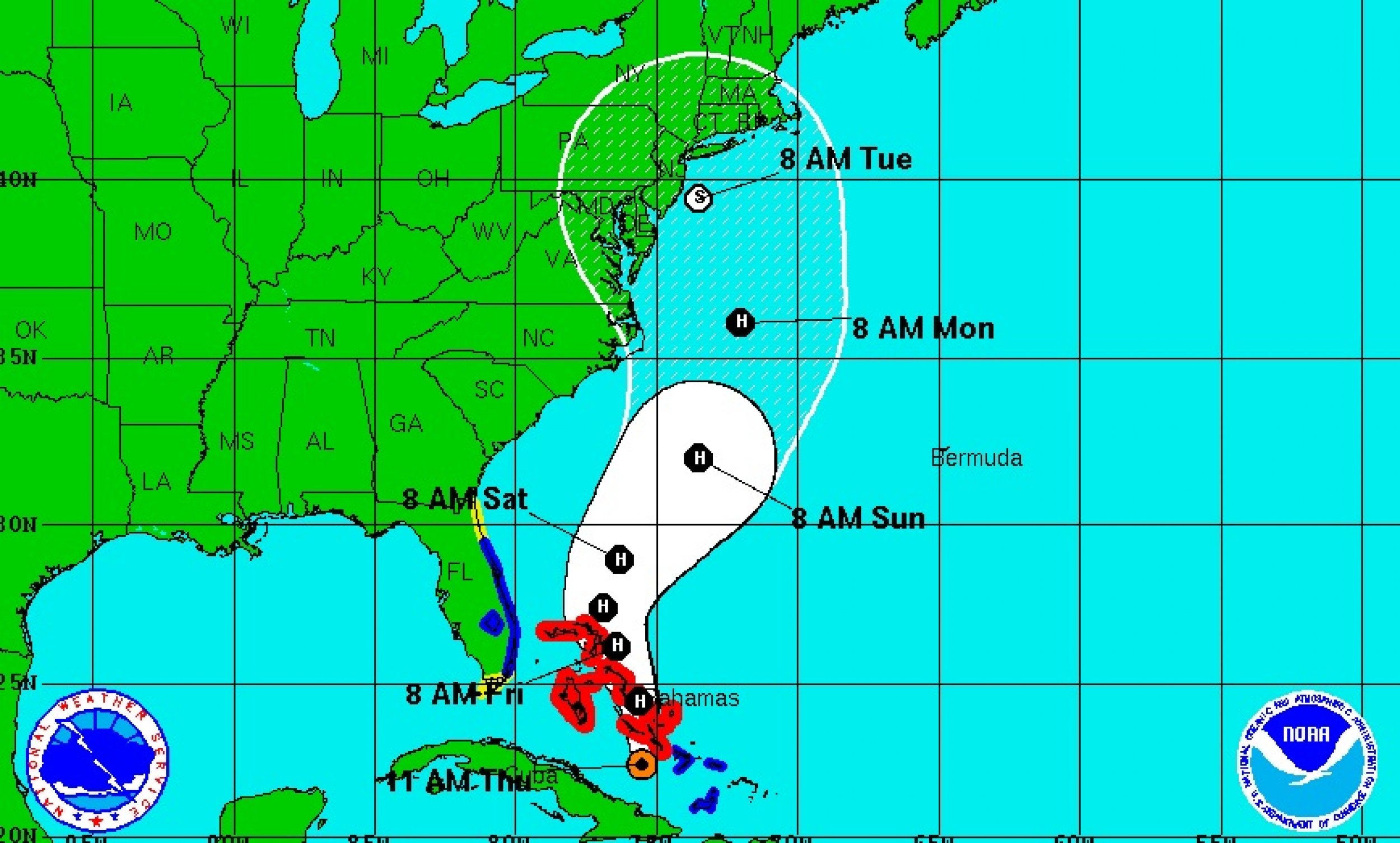 Hurricane Sandy 2012: Will Projected Path Lead Sandy Into Perfect Storm ...