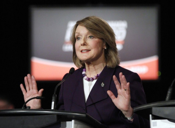 NDP MP Nash speaks during the NDP leadership debate in Ottawa