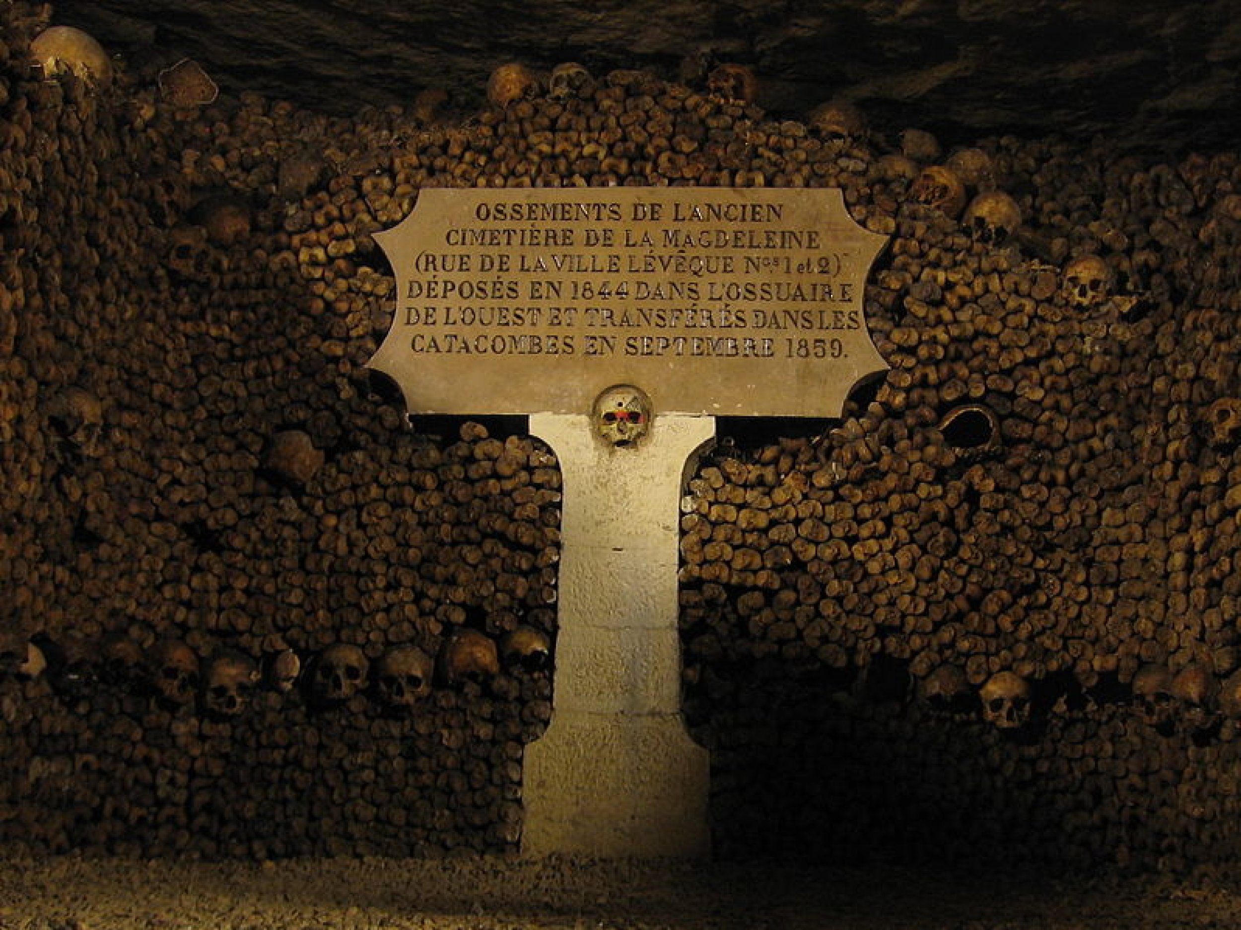 The Catacombs of Paris, France 