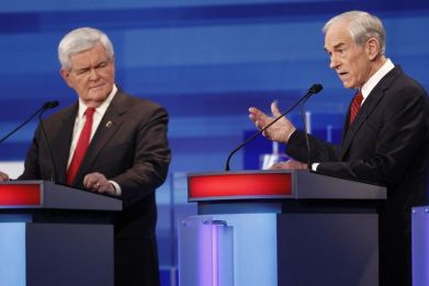 Newt Gingrich and Ron Paul