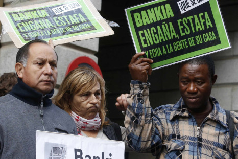 Mortgage Victims' Platform At Bankia HQ