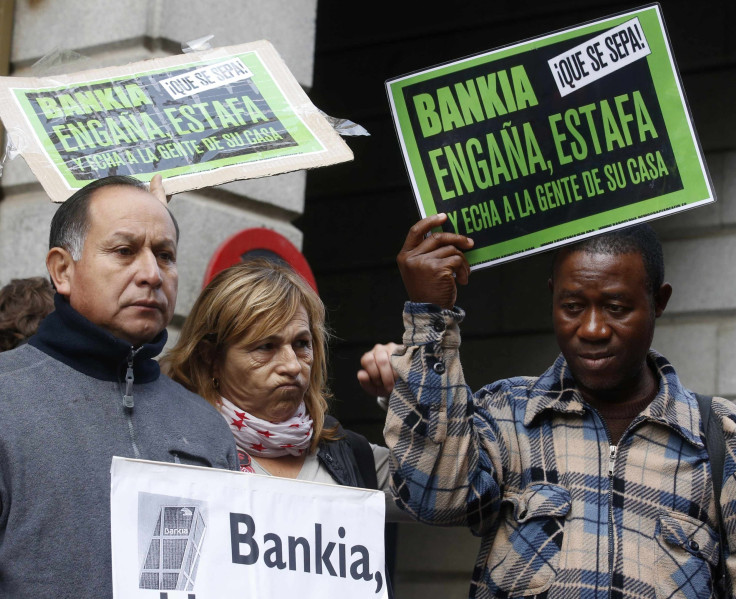 Mortgage Victims' Platform At Bankia HQ