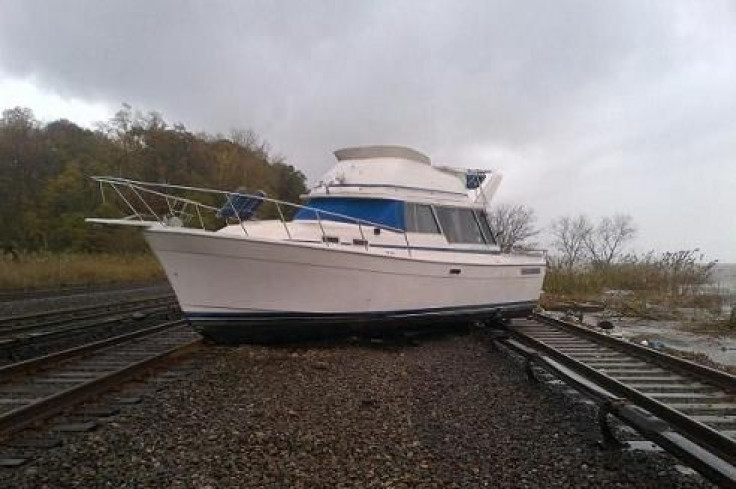 Boat On Metro-North Tracks