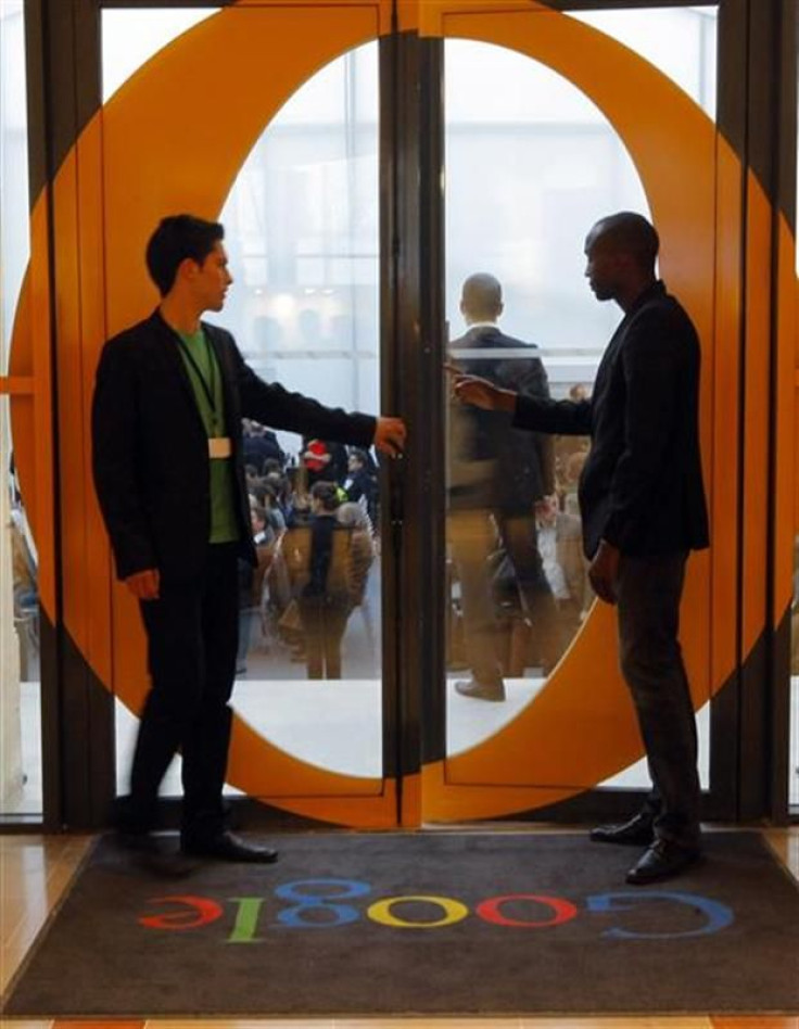 View of the entrance of the new headquarters of Google France before its official inauguration in Paris