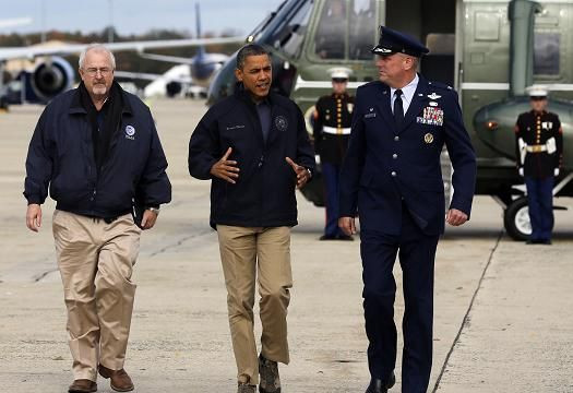 Sandy 31 October 2012 Obama NJ airport 2