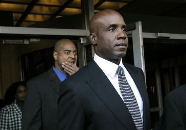 Former San Francisco Giants outfielder Barry Bonds leaves the U.S. federal courthouse following his sentencing hearing in San Francisco