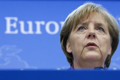 Germany's Chancellor Angela addresses a news conference at the end of an EU leaders summit in Brussels