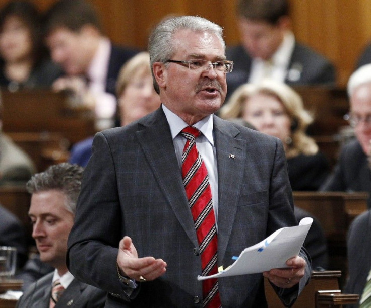 Canada&#039;s Agriculture Minister Ritz speaks in the House of Commons in Ottawa