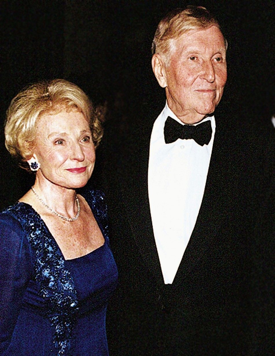 Sumner Redstone, 75, and wife Phyllis in 1998