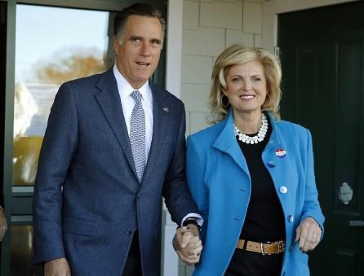 Romney Mitt Ann Election Day 2012 2