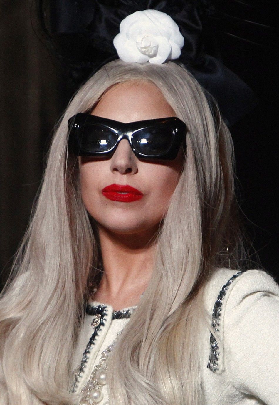 Singer Lady Gaga appears at a ribbon cutting ceremony of Gagas Workshop