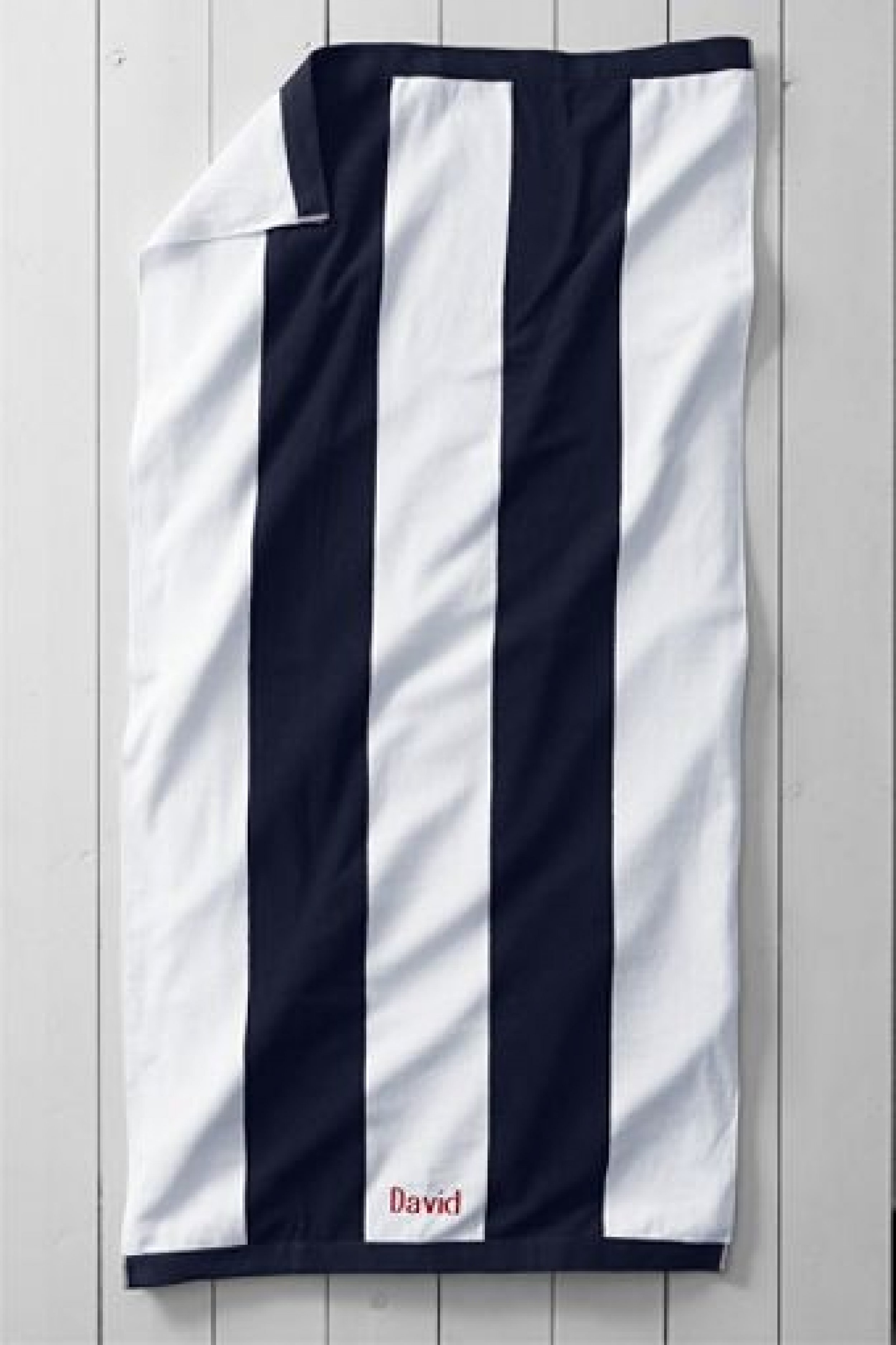 Vertical Rugby Stripe Beach Towel