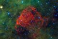 NASA has unveiled an image of a supernova remant(SNR) called &#039;Puppis A&#039; which contains rosy dust and gas.
