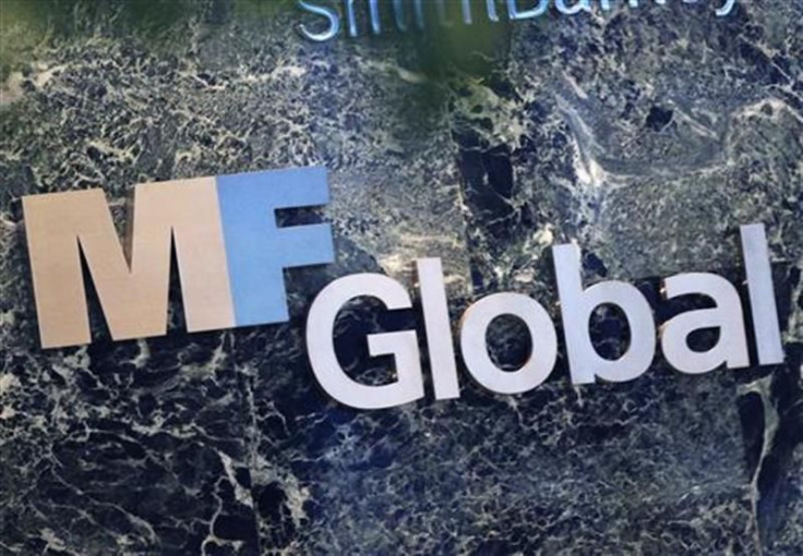 The sign marking the MF Global Holdings offices 