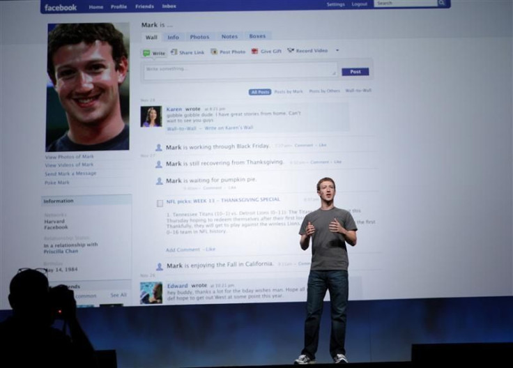 Facebook CEO Mark Zuckerberg delivers his keynote address at the Facebook f8 Developers Conference in San Francisco