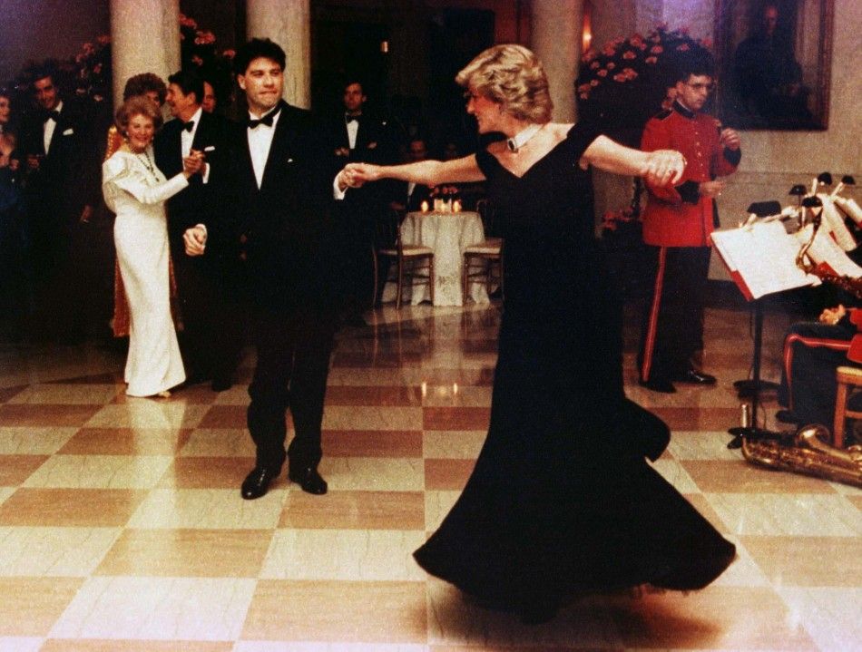 Princess Diana Dances in Gown with John Travolta in 1985