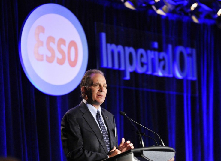 March president and CEO of Imperial Oil addresses shareholders at the company&#039;s annual general meeting in Calgary.