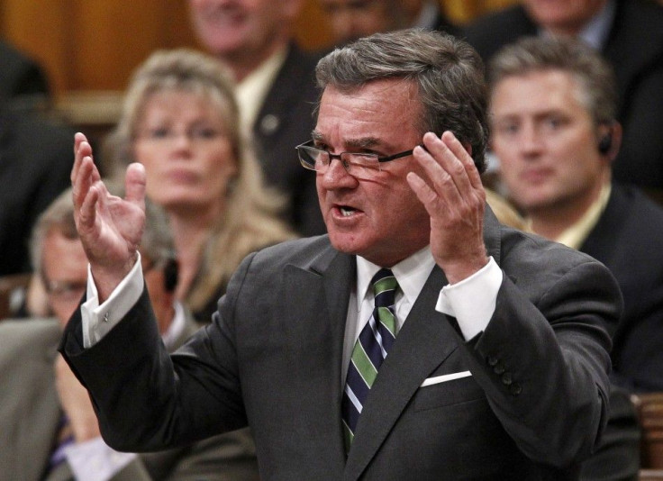 Canada&#039;s Finance Minister Flaherty speaks in the House of Commons in Ottawa