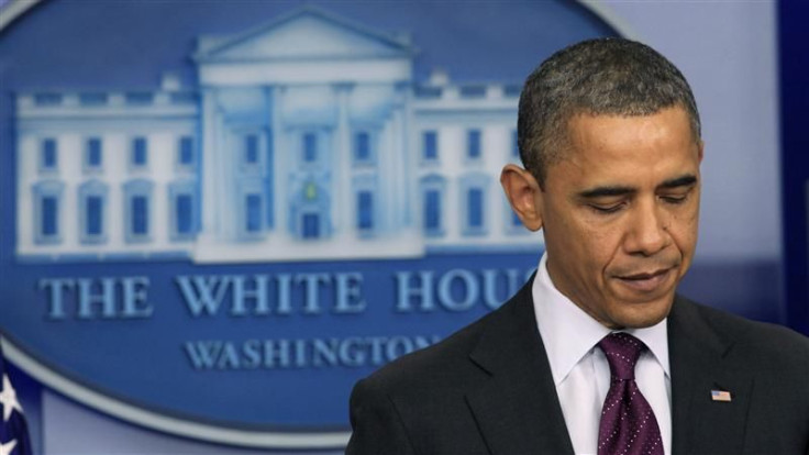 Obama speaks from the White House in Washington