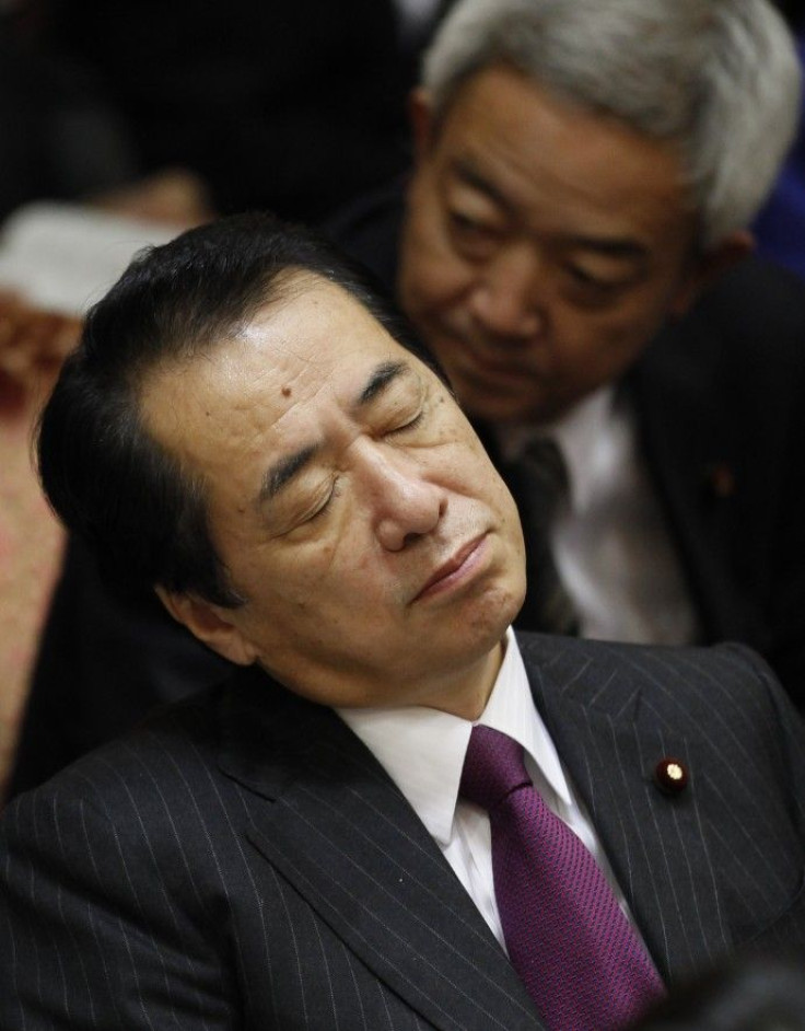 Japan's Prime Minister Naoto Kan at a budget committee meeting in the upper house of parliament in Tokyo November 26, 2010. 