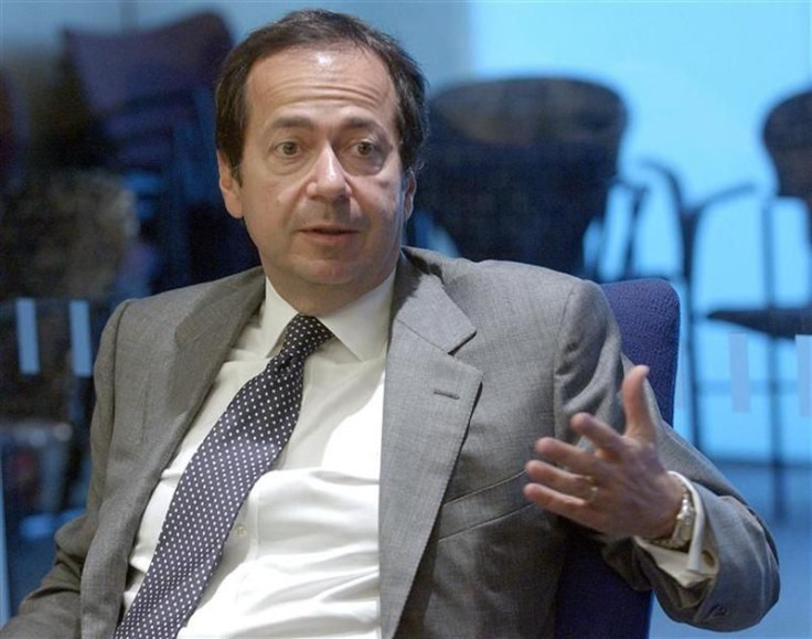 John Paulson, founder of New York-based hedge fund Paulson & Co., speaks at the Reuters Hedge Funds..