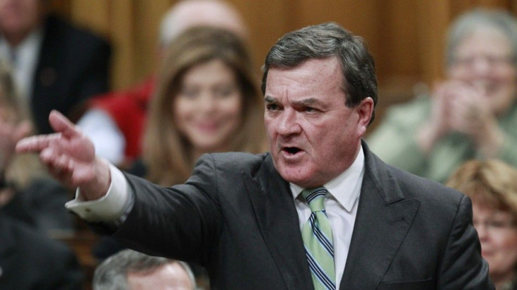 Canada's Finance Minister Flaherty speaks in the House of Commons in Ottawa
