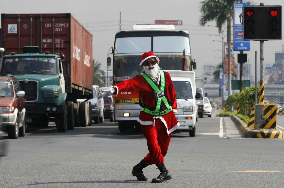 Traffic Controller Santa