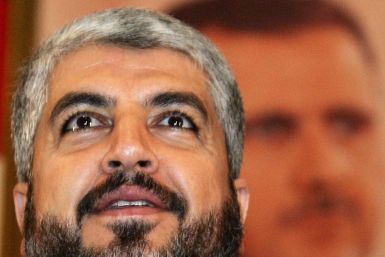 Hamas leader Meshaal thanks Syrian students before giving lecture at Damascus University