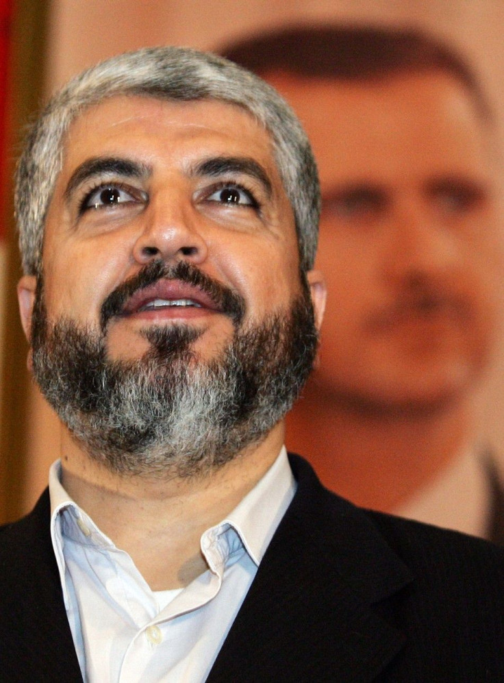 Hamas leader Meshaal thanks Syrian students before giving lecture at Damascus University