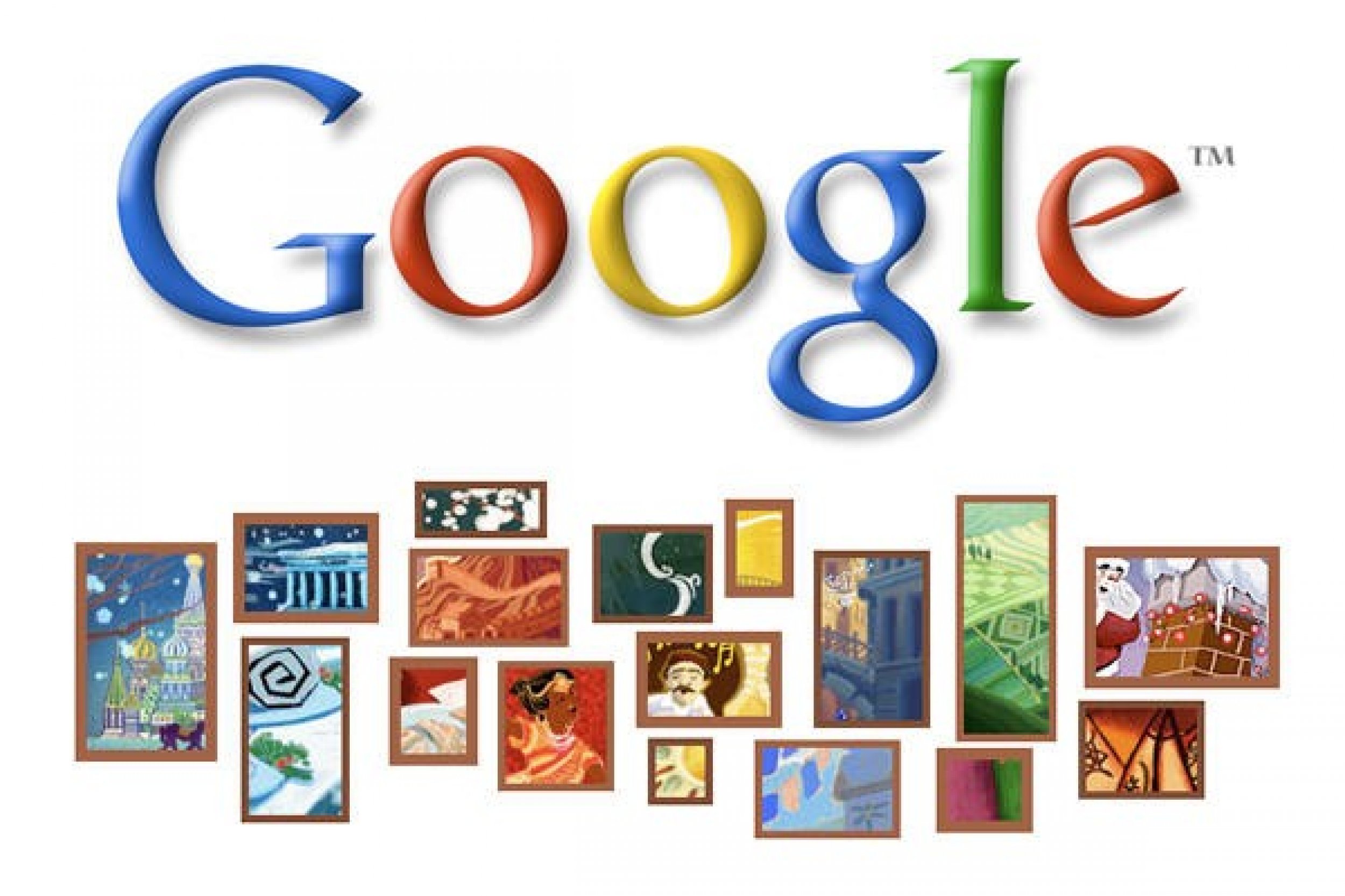 Google Doodle happy holidays 2010
