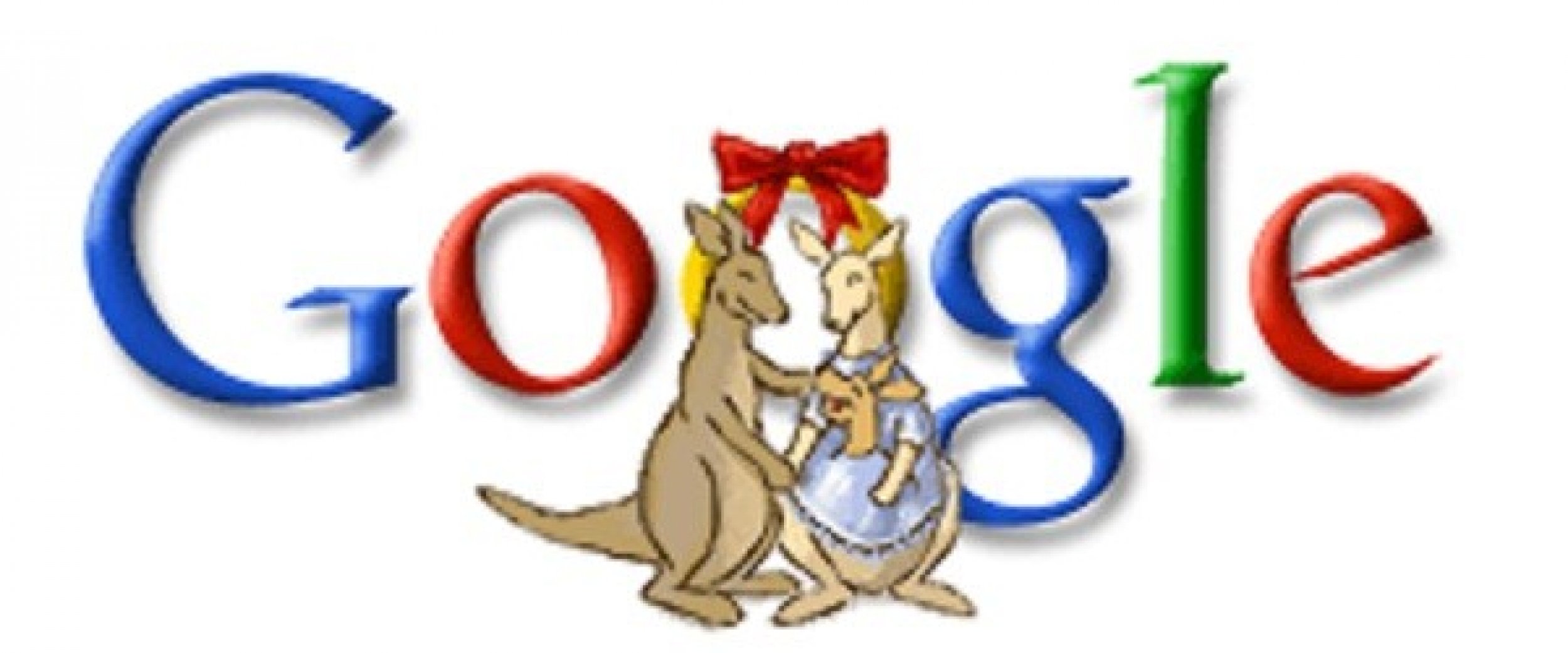 Google Doodle happy holidays 2006