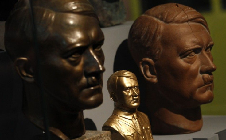 Busts of dictator Adolf Hitler are pictured at a media preview in Berlin
