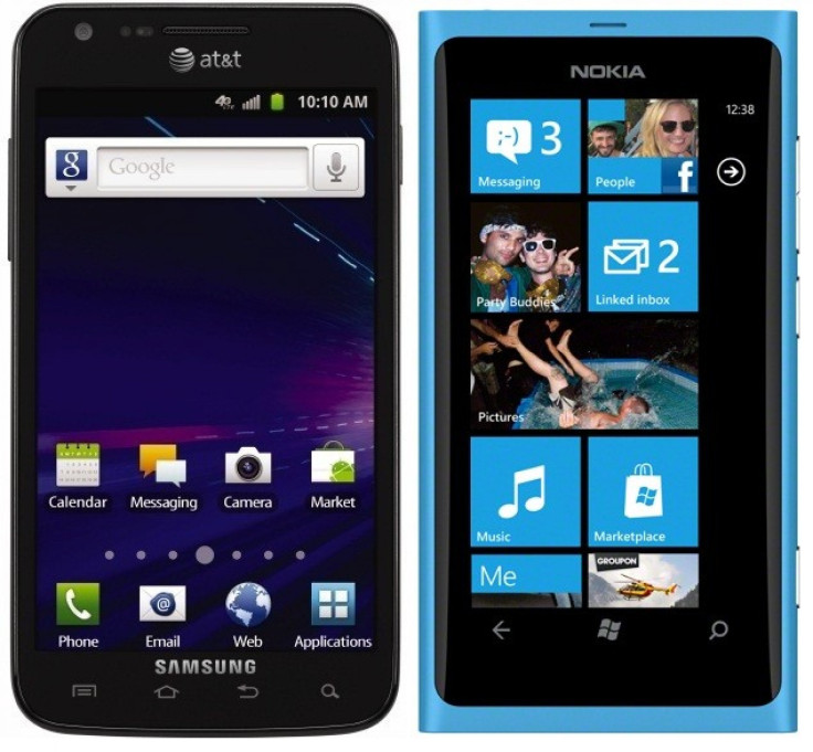 Samsung Galaxy S2 Skyrocket and Nokia Lumia 800