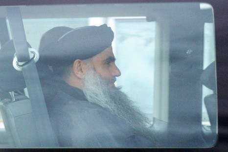 Abu Qatada in Britain leaving courthouse