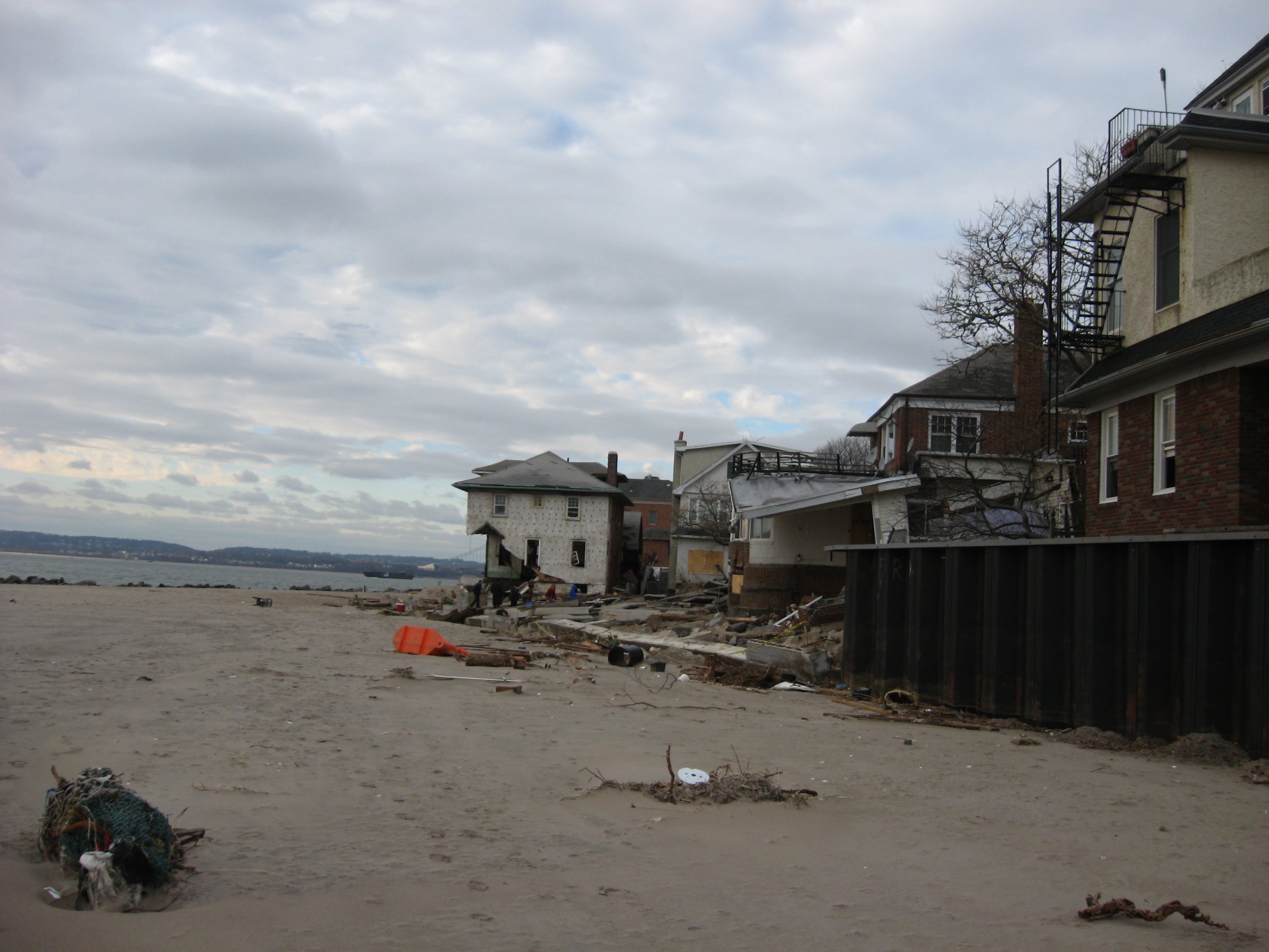 Sandy Beach Destruction In Sea Gate