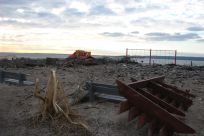 Debris-Strewn Beach In Post-Sandy Sea Gate