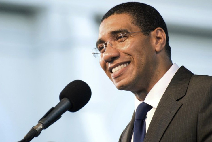 Jamaica prime minister Holness.