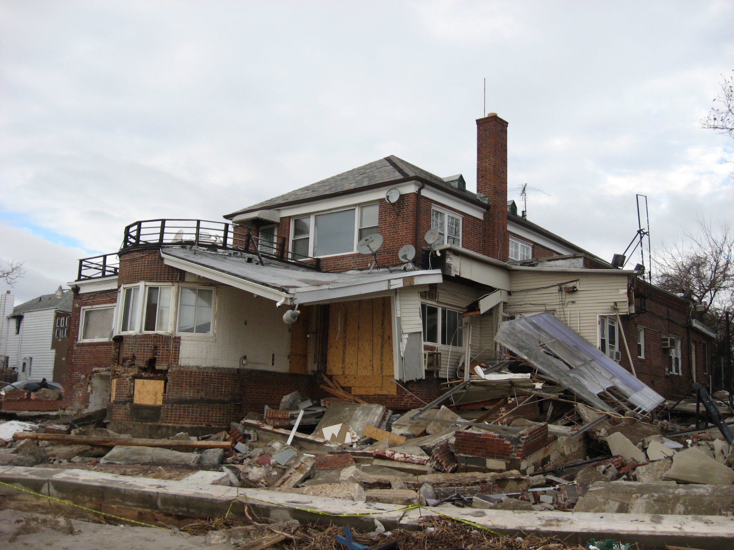 Sandy-Destroyed Home In Sea Gate, Brooklyn