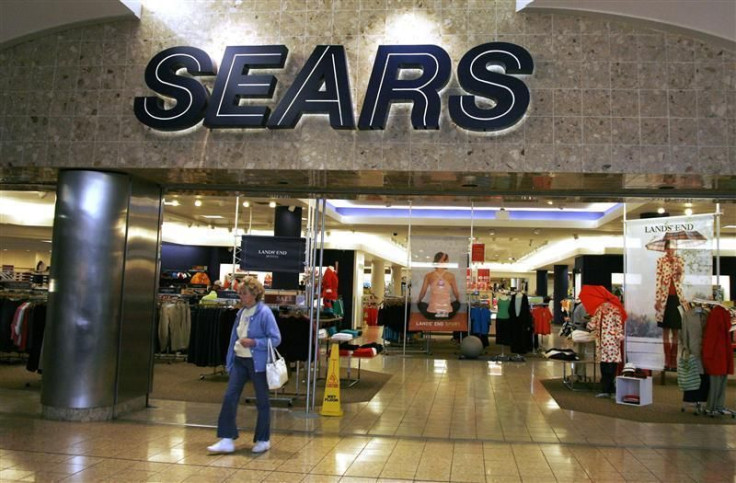 A customer leaves the Sears store in Denver